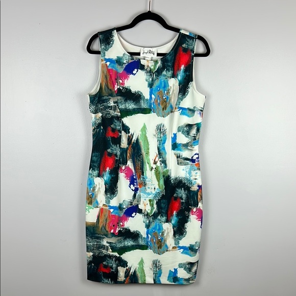 Joseph Ribkoff Multicolor Abstract Dress - Picture 2 of 12
